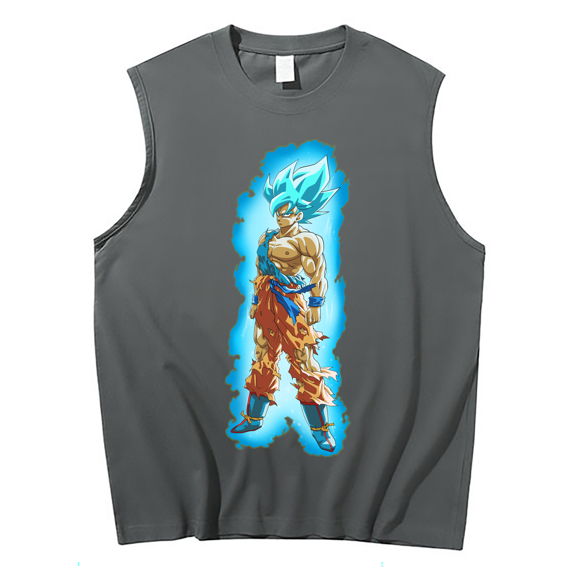 （画像用） ドラゴンボール 孫悟空（そん ごくう）Son Goku カカロット DRAGON BALL Kakarotto コットン100％タンクトップ（フロントプリント）